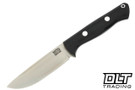 Bark River Bravo 1 Cru-Wear Black G-10 - Red Liners - Rampless