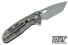 Reate T1000 - Bead Blasted Titanium - Satin Blade