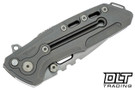 Reate T1000 - Bead Blasted Titanium - Satin Blade