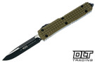 Microtech 121-1FRGTODS Ultratech S/E - OD Green Frag G-10 - Black Blade - Signature Series