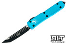 Microtech 123-1TQ Ultratech T/E - Turquoise Handle - Black Blade