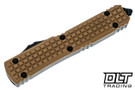 Microtech 123-3FRGTTAS Ultratech T/E - Tan Frag G-10 - Black Blade - Signature Series
