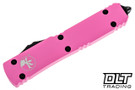 Microtech 122-1BPK Ultratech D/E - Pink Cerakote Handle - Black Blade