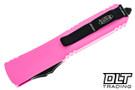 Microtech 122-1BPK Ultratech D/E - Pink Cerakote Handle - Black Blade