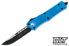 Microtech 143-1BL Combat Troodon S/E - Blue Handle - Black Blade