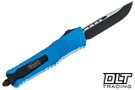 Microtech 143-1BL Combat Troodon S/E - Blue Handle - Black Blade
