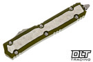 Microtech 206-12ODBIS Makora D/E - OD Green Handle - Brute Inlay - Stonewashed Blade