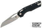 Microtech 210T-12PMBK MSI S/E - Black Injection Molded Handle - Stonewashed Blade