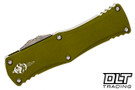 Microtech 919-10ODS Hera Hellhound - OD Green Handle - Stonewashed Blade - Signature Series