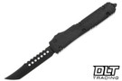 Microtech 119-1DLCTCFSH Ultratech Hellhound Shadow - Carbon Fiber - Black DLC Blade