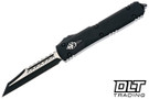 Microtech 119W-1TS Ultratech Warhound - Black Handle - Black Blade - Signature Series
