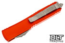 Microtech 123-12OR Ultratech T/E - Orange Handle - Stonewashed Blade