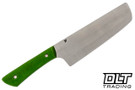 Edge Knife Works 6.5" Nakiri Nitro-V - Lime Green Micarta