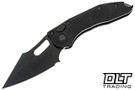 Microtech 169-1DLCTSH Stitch S/E Shadow - Black Handle - Black DLC Blade