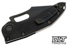 Microtech 169-1DLCTSH Stitch S/E Shadow - Black Handle - Black DLC Blade