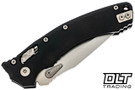 Microtech 137RL-10FL Amphibian Ram-Lok - Black Fluted Handle - Stonewashed Blade