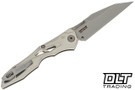 Kershaw Launch 13 Auto Button Lock - 7650RAW Raw Aluminum - Stonewash Blade