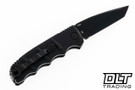 Boker Mini Kalashnikov Button Lock Auto - Tanto Black D2 Blade - Black Aluminum Handle
