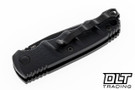Boker Mini Kalashnikov Button Lock Auto - Tanto Black D2 Blade - Black Aluminum Handle