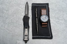 Marfione Custom Combat Troodon O-Yari - Diamondwash Handle - Deep Engraved Crests - Two Tone DLC Blade