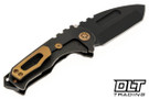 Medford Praetorian Genesis T Tanto - PVD S90V - PVD Titanium - Bronze Hardware & Clip