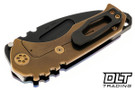 Medford Praetorian Genesis T Tanto - PVD S90V - Flamed & Bronze - Bronze Hardware - PVD Clip #2