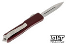 Microtech 122-12MR Ultratech S/E - Merlot Red Handle - Stonewashed Blade