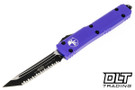 Microtech 123-3PU Ultratech T/E - Purple Handle - Black Blade