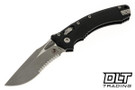 Microtech 137RL-11APFL Amphibian Ram-Lok - Black Fluted Handle - Apocalyptic Blade