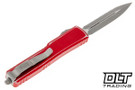 Microtech 147-12DRD UTX-70 D/E - Red Handle - Stonewashed Blade