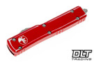 Microtech 147-12DRD UTX-70 D/E - Red Handle - Stonewashed Blade