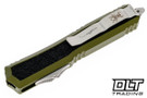 Microtech 206-12ODS Makora D/E - OD Green Handle - Stonewashed Blade - Signature Series