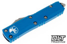 Microtech 231-11APBL UTX-85 S/E - Blue Handle - Apocalyptic Blade