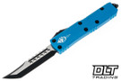 Microtech 719-1BLS UTX-85 Hellhound - Blue Handle - Black Blade - Signature Series