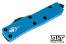Microtech 719-1BLS UTX-85 Hellhound - Blue Handle - Black Blade - Signature Series
