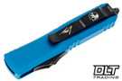 Microtech 719-1BLS UTX-85 Hellhound - Blue Handle - Black Blade - Signature Series
