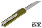 Microtech 719W-10ODS UTX-85 Warhound - OD Green Handle - Stonewashed Blade - Signature Series