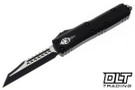 Microtech 719W-1TS UTX-85 Warhound - Black Handle - Black Blade - Signature Series