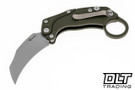 Reate EXO-K Karambit - OD Green Aluminum - Stonewashed