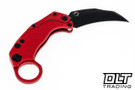 Reate EXO-K Karambit - Red Aluminum - Black PVD
