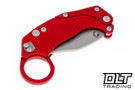 Reate EXO-K Karambit - Red Aluminum - Stonewashed
