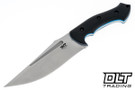 WTG Blackout Gen 2 - Black G-10 - Blue Liners - Two Tone Blade