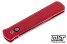 Pro-Tech Godfather - Red Handle - Bead Blasted Blade