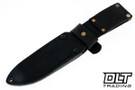 Vehement K2 Satin Natural Micarta - Red Liners - Mosaic Pins - Satin Blade - Black Leather - White Stitching