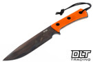 TRC Apocalypse - Blaze Orange G-10 - Apocalyptic Finish