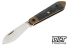 Jack Wolf Low Drag Jack - Yellow Dark Matter Fat Carbon - Burnt Bronze Cerakote Bolster & Liner - Heat Blackened Hardware -Burnt Bronze Cerakote Spine
