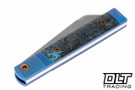 Jack Wolf Feelgood Jack - Blue Dark Matter Fat Carbon - Blasted & Tumble Blue Anodized Bolster & Liner - Bronze Anodized Hardware