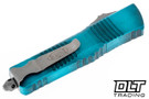 Microtech 142-10APWTQ Combat Troodon D/E - Weathered Turquoise Handle - Apocalyptic Blade