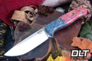 Bark River Bravo 1 3V Teal & Red Maple Burl - Mosaic Pins - Rampless #1