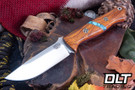 Bark River Bravo 1 3V Desert Ironwood - Turquoise Spacer - Red Liners - Mosaic Pins #1